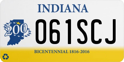 IN license plate 061SCJ