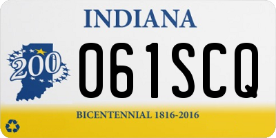 IN license plate 061SCQ