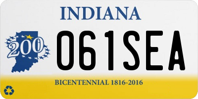 IN license plate 061SEA