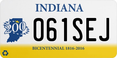 IN license plate 061SEJ