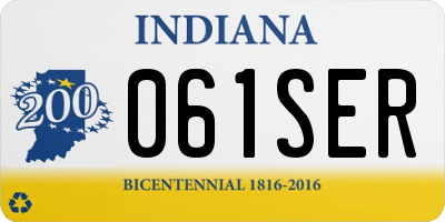IN license plate 061SER