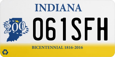IN license plate 061SFH