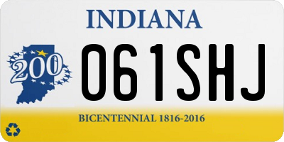 IN license plate 061SHJ