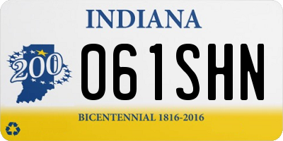 IN license plate 061SHN