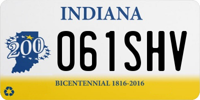 IN license plate 061SHV