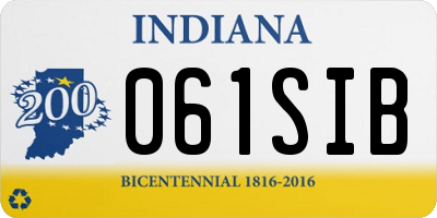 IN license plate 061SIB