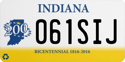 IN license plate 061SIJ