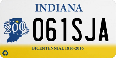 IN license plate 061SJA