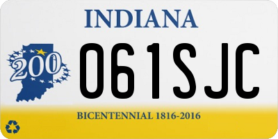 IN license plate 061SJC