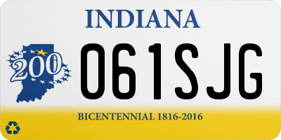 IN license plate 061SJG