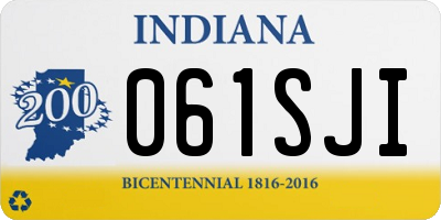 IN license plate 061SJI