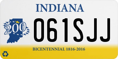 IN license plate 061SJJ