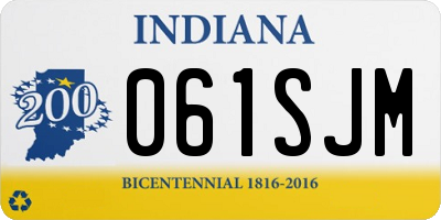 IN license plate 061SJM