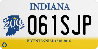 IN license plate 061SJP