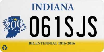 IN license plate 061SJS