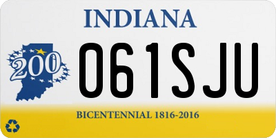 IN license plate 061SJU