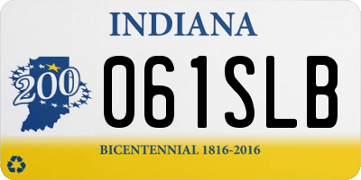 IN license plate 061SLB