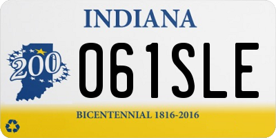 IN license plate 061SLE