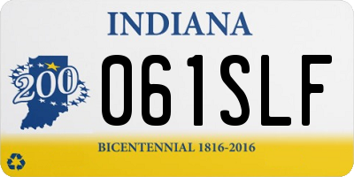 IN license plate 061SLF