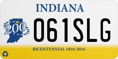 IN license plate 061SLG