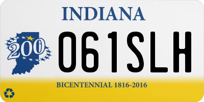 IN license plate 061SLH