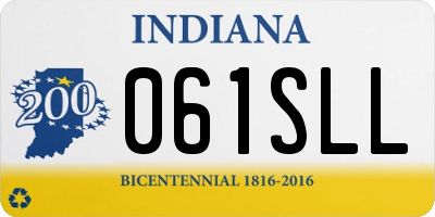 IN license plate 061SLL
