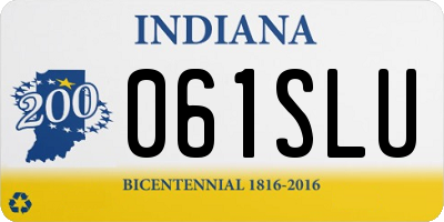 IN license plate 061SLU
