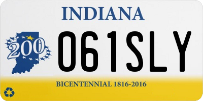 IN license plate 061SLY
