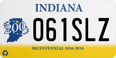 IN license plate 061SLZ