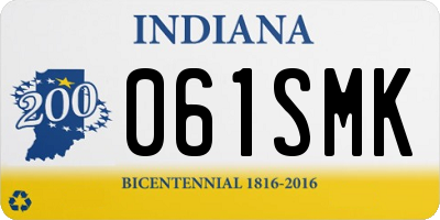 IN license plate 061SMK