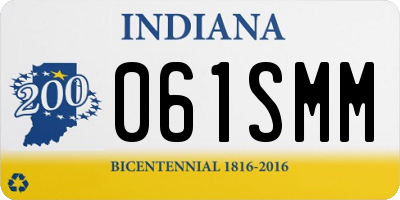 IN license plate 061SMM