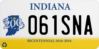 IN license plate 061SNA
