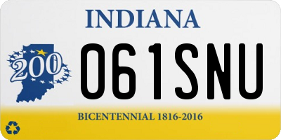 IN license plate 061SNU