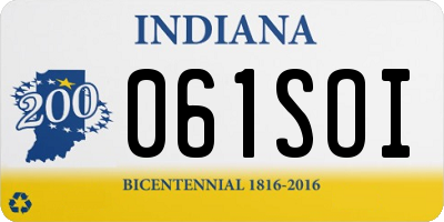 IN license plate 061SOI