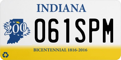 IN license plate 061SPM