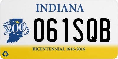 IN license plate 061SQB