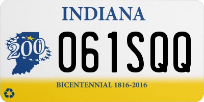 IN license plate 061SQQ