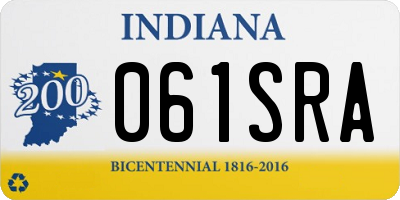 IN license plate 061SRA