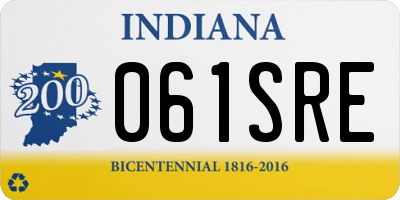 IN license plate 061SRE