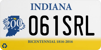 IN license plate 061SRL