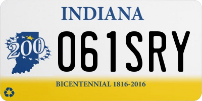 IN license plate 061SRY