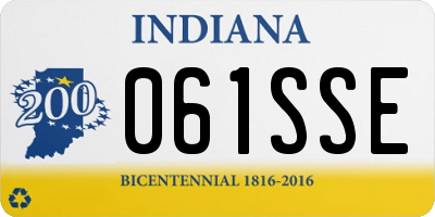 IN license plate 061SSE
