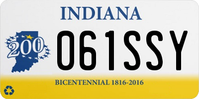 IN license plate 061SSY
