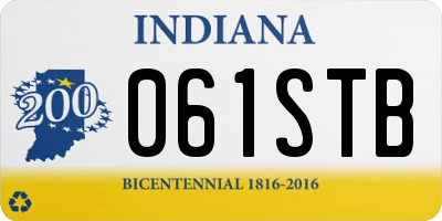 IN license plate 061STB