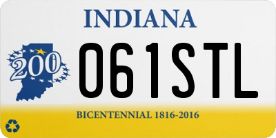 IN license plate 061STL
