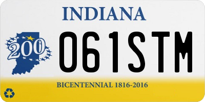 IN license plate 061STM