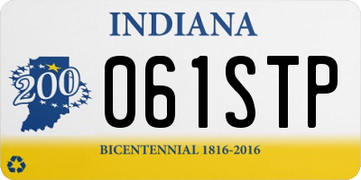 IN license plate 061STP