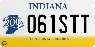 IN license plate 061STT