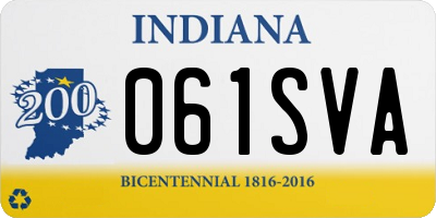 IN license plate 061SVA