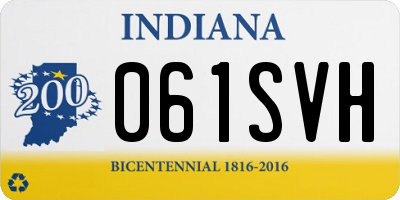 IN license plate 061SVH